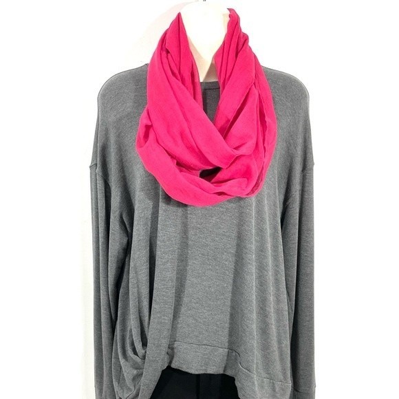 Hot Pink Infinity Scarf - Picture 1 of 5